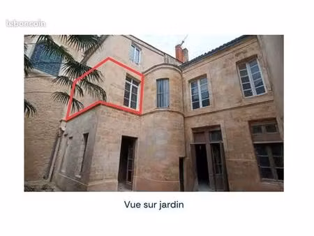 bordeaux – pey berland/hôtel de ville – t2 bis de 64 m2 à rafraichir