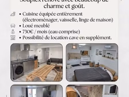 location appartement a l année