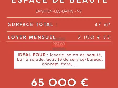 local commercial 47 m² enghien-les-bains