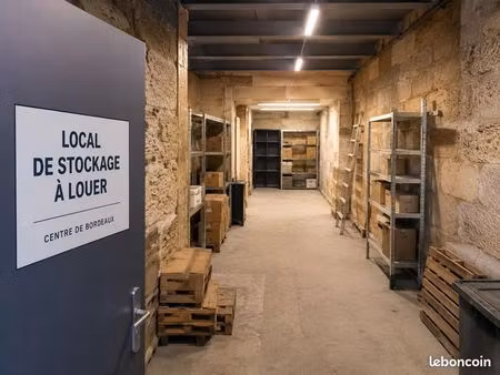local de stockage à louer – 50 m² – place de la ferme richemont  bordeaux