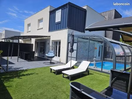herblay gare – maison 4 ch. avec piscine chauffée couverte – copropriété fermée