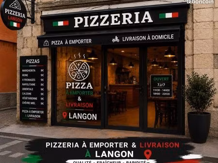 pizzeria vente à emporter et livraison langon