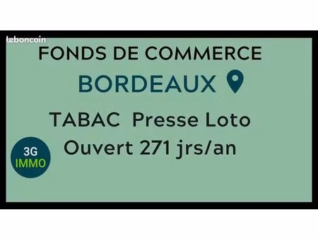 vente fonds de commerce | fonds de commerce | bordeaux