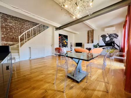 appartement t4 duplex en dernier étage avec grande terrasse