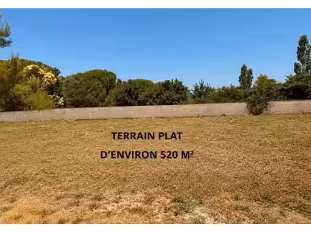 vente terrain 520 m² à gignac-la-nerthe (13180)  225 000 €
