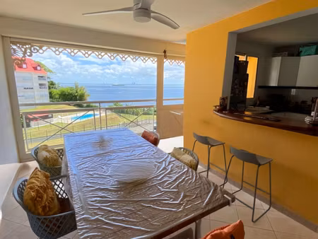 face à la mer : t4 meublé avec terrasse et piscine