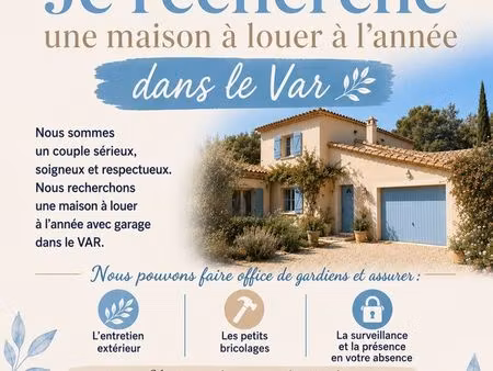 ◊ recherche urgente – location à l'année ◊