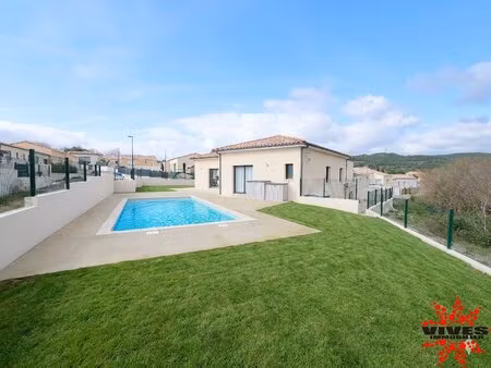villa plain-pied d'exception cruzy 115 m² + garage piscine 2022