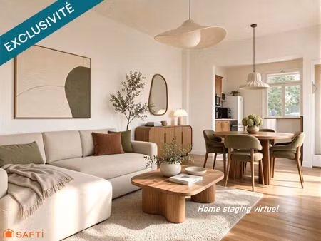 quartier du plateau. maison 3 pièces 65 m² avec terrasse et cour.