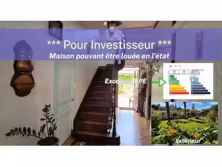 maison de ville 7 pièces avec de beaux volumes en parfait état