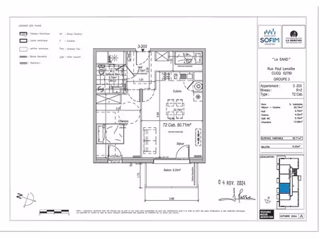 location appartement 2 pièces 51 m² à cucq (62780)  690 €
