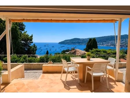 villefranche-sur-mer – villa – 4 pièces – 74 m² – sublime vue mer panoramique – terrain de