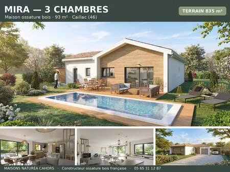 terrain avec maison neuve à vendre