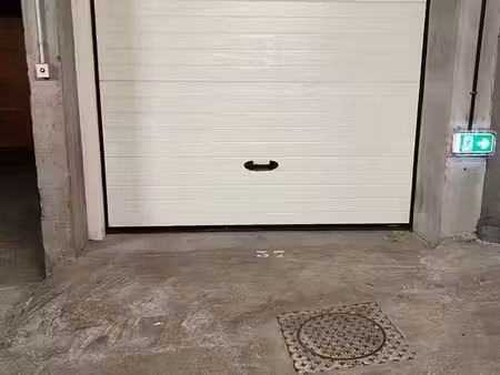garage box / cellier fermé par porte sectionnelle électrique