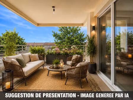 appartement guenange avec terrasse  cave et garage 80.04 m2