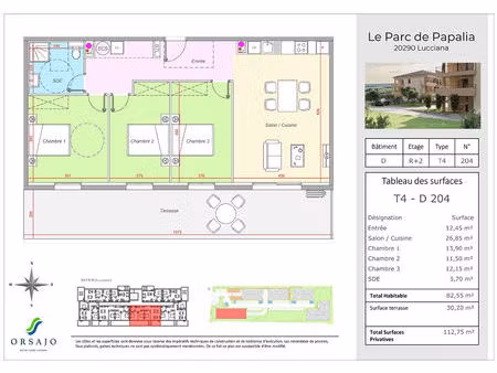 programme neuf - appartements avec terrasse - le parc papalia lucciana