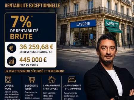 investisseurs : 7 % de rentabilité brute ! une opportunité rare à ne pas laisser passer !