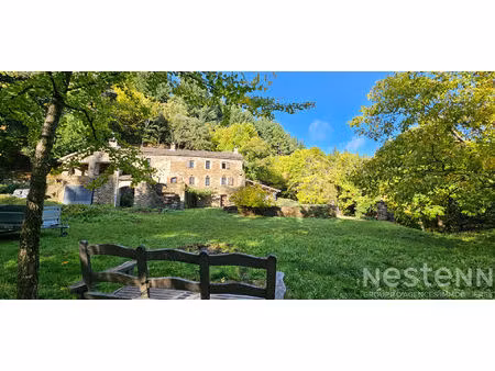 authentique maison en schiste 6 pièces à vendre à saint-michel-de-dèze - cadre trés calme 