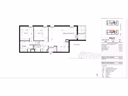 location appartement 3 pièces 69.79 m² à lormont (33310)  920 €