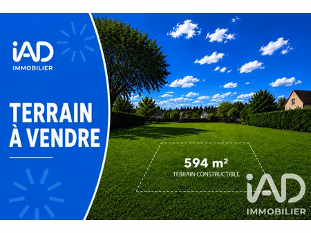 vente terrain à bâtir 594 m²