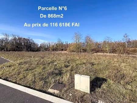 terrain à batir dans un lotissement résidentiel