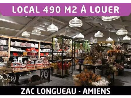 local commercial 490 m2 - a louer - zac longueau - amiens