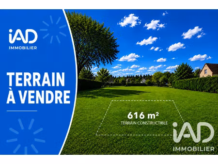 vente terrain à bâtir 616 m²