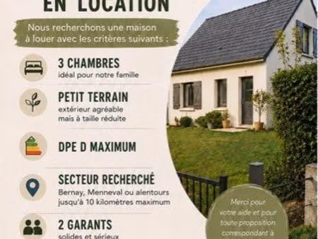 cherche location de maison