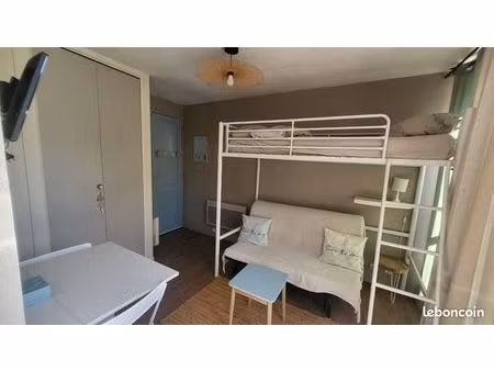 studio meublé – gruissan (15 min de narbonne) – septembre à juin idéal etudiant/alternant