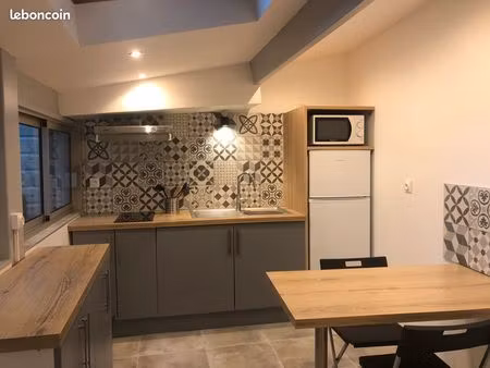 particulier loue t1 meublé avec terrasse centre historique muret