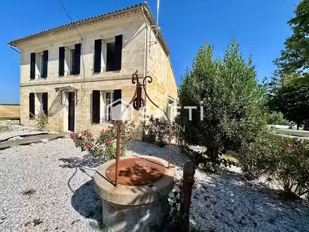 vente maison 5 pièces 180 m² à gardegan-et-tourtirac (33350)  375 000 €