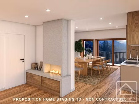 appartement triplex de 4 chambres avec vue sur le mont-blanc  proche du centre de...