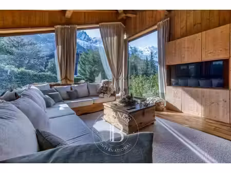barnes chamonix - les praz - chalet 5 pieces - vue exceptionnelle mont blanc