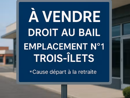 local professionnel à vendre les trois ilets 1 pièce(s) 39m2 99 500€
