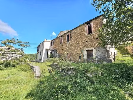 deux maisons de village en pierre  150 m2 à rénover avec jardin et caves aménageables à...