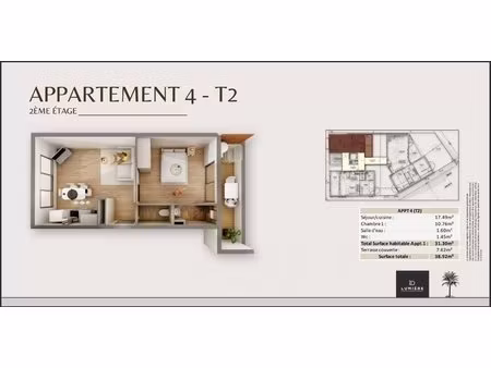 t2 avec terrasse – secteur jardin de l’état à saint-denis
