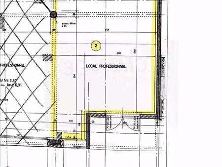 location locaux professionnels 2 pièces 40 m² à begles (33130)  630 €