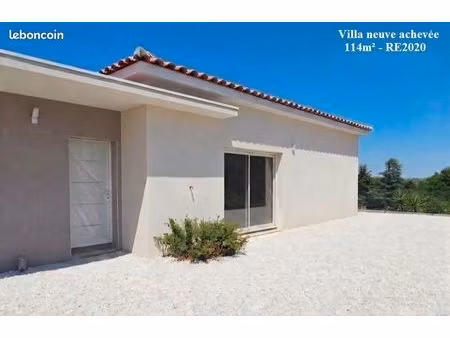 villa neuve contemporaine 114 m² – 3 chambres – suite parentale – terrain piscinable – à 1