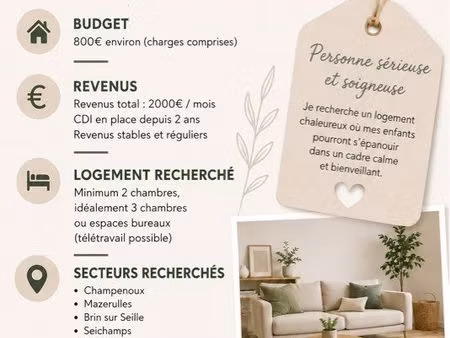 recherche appartement ou maisonnette