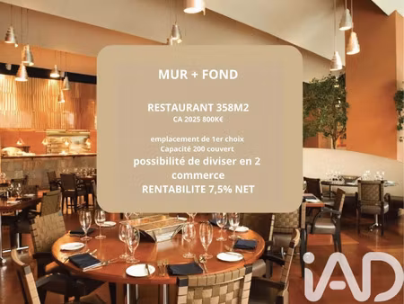 vente commerce 358 m² rosny-sous-bois (93110)