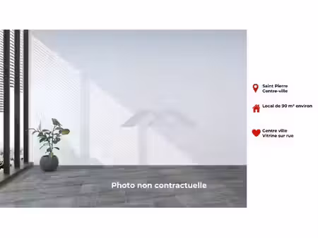 location commerce 90 m² à saint-pierre (97410)