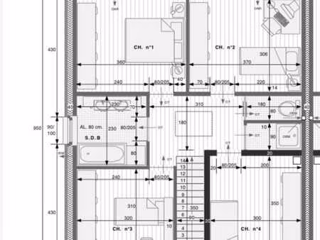 maison 4 ch. a+ à geer  moderne et lumineuse