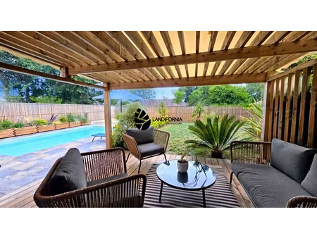 villa landaise entièrement rénovée à vieux-boucau piscine