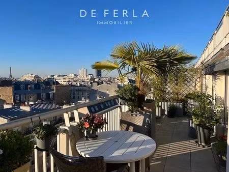 viager occupe - paris xivème : trois pièces refait à neuf avec terrasse