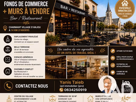 vente locaux professionnels 0 pièces 320 m² à briollay (49125)  88 640 €