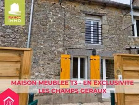 location maison meublé aux champs-géraux (22630) : à louer meublé / 49m² les champs-géraux