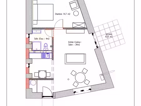 appartement meublé 53 m² — bail mobilité — disponible 1er septembre 2026