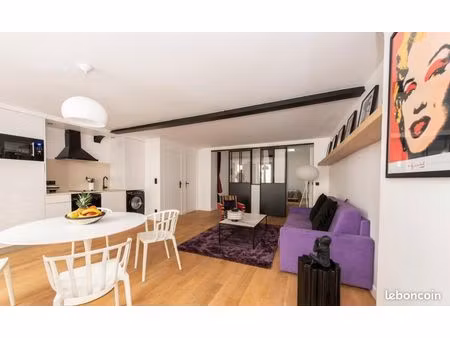paris 3e - marais / arts-et-metiers - meuble 3 pieces 69 m2 - 2 chambres - 2 sdb