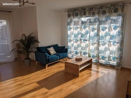 appartement t3  meublé 71 m2 avec parking et balcon  proximité immédiate frontière suisse