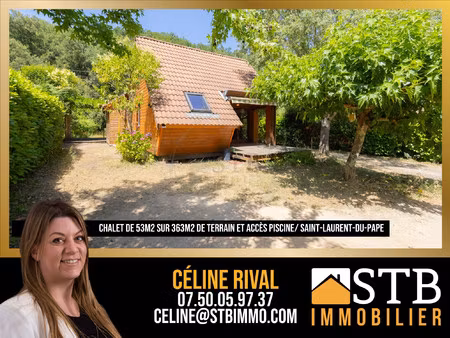 chalet de trois pièces au calme à saint-laurent-du-pape